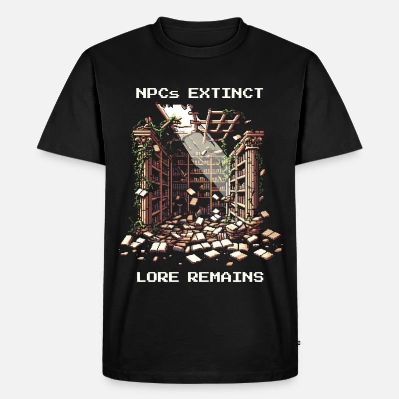 Les PNJ disparus, l’histoire reste | Post-apocalyptique - T-shirt Premium bio Homme - noir