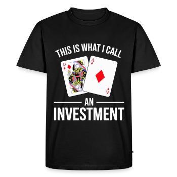Blackjack Dicton Design - T-shirt Premium bio Homme - noir - Devant - Nico (187cm)