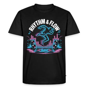 Streetdance Beat – Urban DJ Music Design - T-shirt Premium bio Homme - noir - Devant - Nico (187cm)