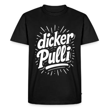 Pull épais Neon Typo - T-shirt Premium bio Homme - noir - Devant - Nico (187cm)