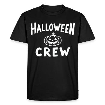 Halloween Crew Pumpkin Head Troop - Men's Premium Organic T-Shirt - black - Front - Nico (187cm)
