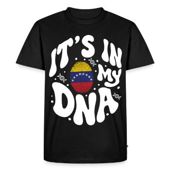 ADN vénézuélien Venezuela Drapeau hispanique - T-shirt Premium bio Homme - noir - Devant - Nico (187cm)