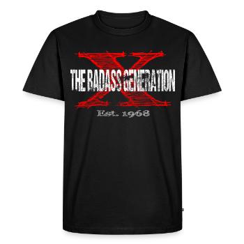 Generation X 1968 Retro - Men's Premium Organic T-Shirt - black - Front - Nico (187cm)