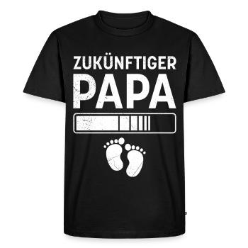Father-to-be FUTURE DAD Funny - Men's Premium Organic T-Shirt - black - Front - Nico (187cm)