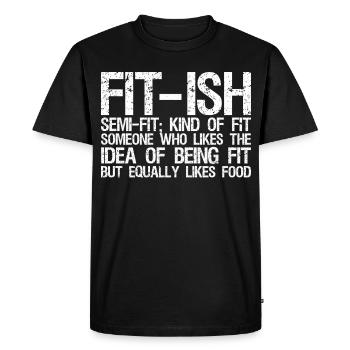 ajustement ish semi fit sorte de faire quelqu’un qui aime - T-shirt Premium bio Homme - noir - Devant - Nico (187cm)