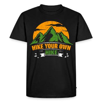 Hike Your Own Hike - Men's Premium Organic T-Shirt - black - Front - Nico (187cm)