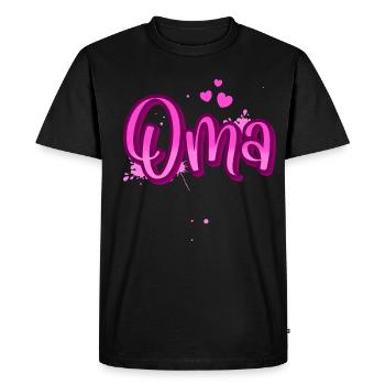 granny - Men's Premium Organic T-Shirt - black - Front - Nico (187cm)