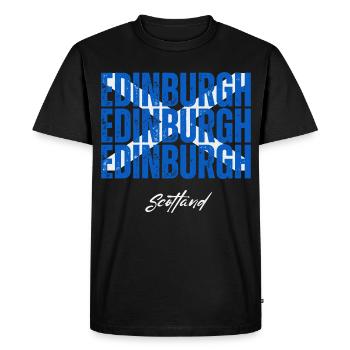 Édimbourg, Écosse, fierté écossaise - T-shirt Premium bio Homme - noir - Devant - Nico (187cm)