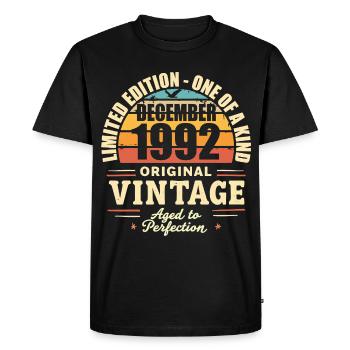 Birthday Party December 1992 - December 1992 - Men's Premium Organic T-Shirt - black - Front - Nico (187cm)