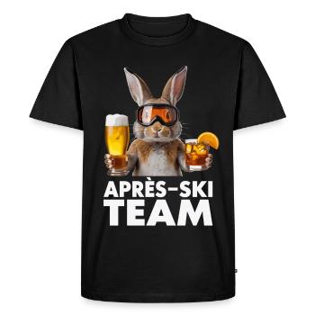 Après-ski bunny team - Men's Premium Organic T-Shirt - black - Front - Nico (187cm)