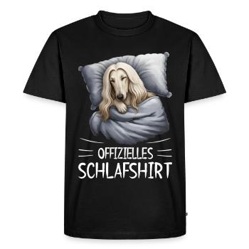 Chemise de nuit officielle Afghan Greyhound - T-shirt Premium bio Homme - noir - Devant - Nico (187cm)