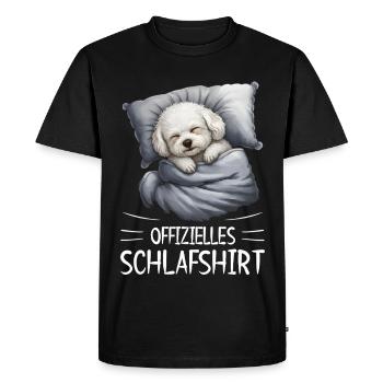 Official Dog Dreams Sleep Shirt - Men's Premium Organic T-Shirt - black - Front - Nico (187cm)