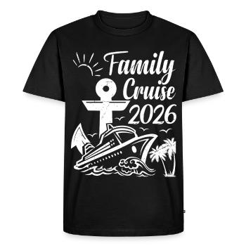 Family Cruise 2026 Summer Vacation Matching Family - Men's Premium Organic T-Shirt - black - Front - Nico (187cm)