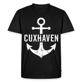 Anchor Cuxhaven North Sea - Men's Premium Organic T-Shirt - black - Front - Nico (187cm)