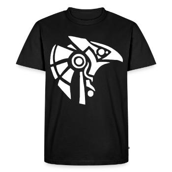 Egyptian god Horus (white) - Men's Premium Organic T-Shirt - black - Front - Nico (187cm)