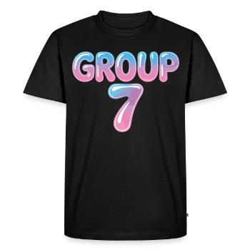 Drôle Groupe 7 67 Meme Halloween Costume - T-shirt Premium bio Homme - noir - Devant - Nico (187cm)