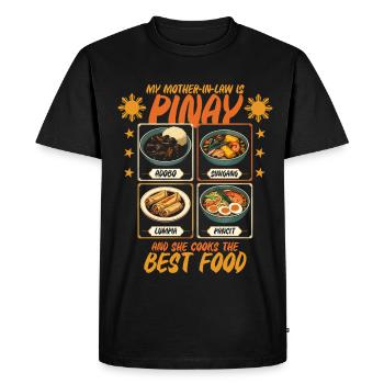Pinay Mother-in-law Filipino - Men's Premium Organic T-Shirt - black - Front - Nico (187cm)