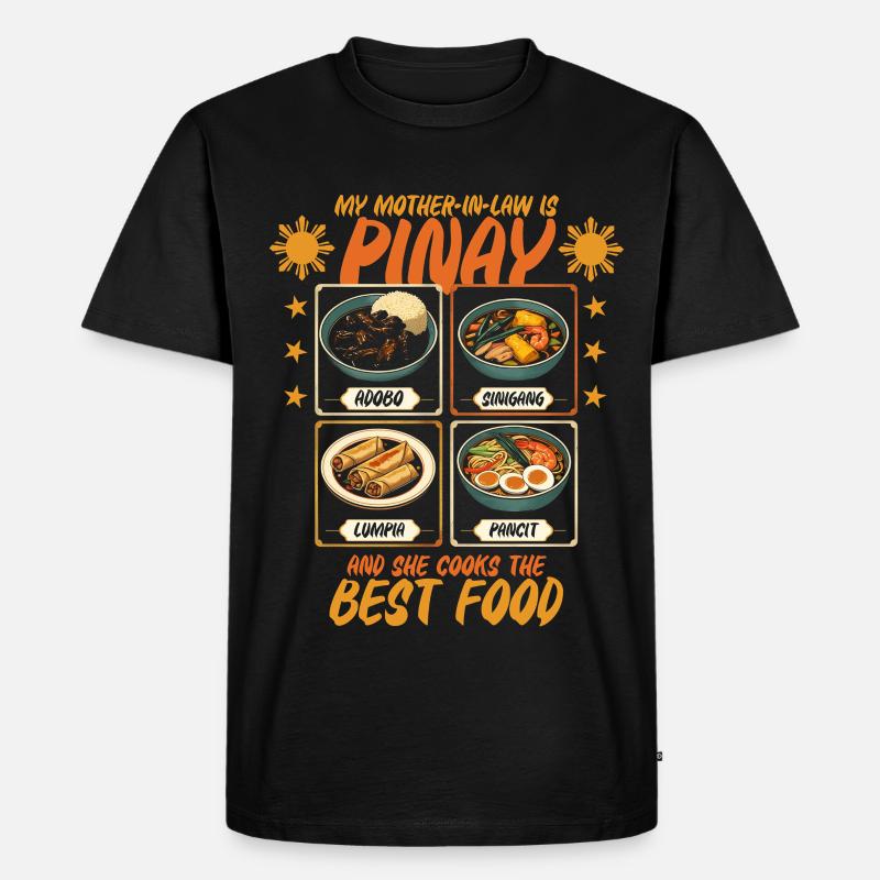 Pinay Schwiegermutter Philippinisch - Männer Premium Bio T-Shirt - Schwarz