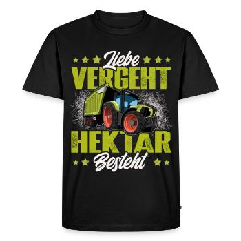 Cultivateur - T-shirt Premium bio Homme - noir - Devant - Nico (187cm)