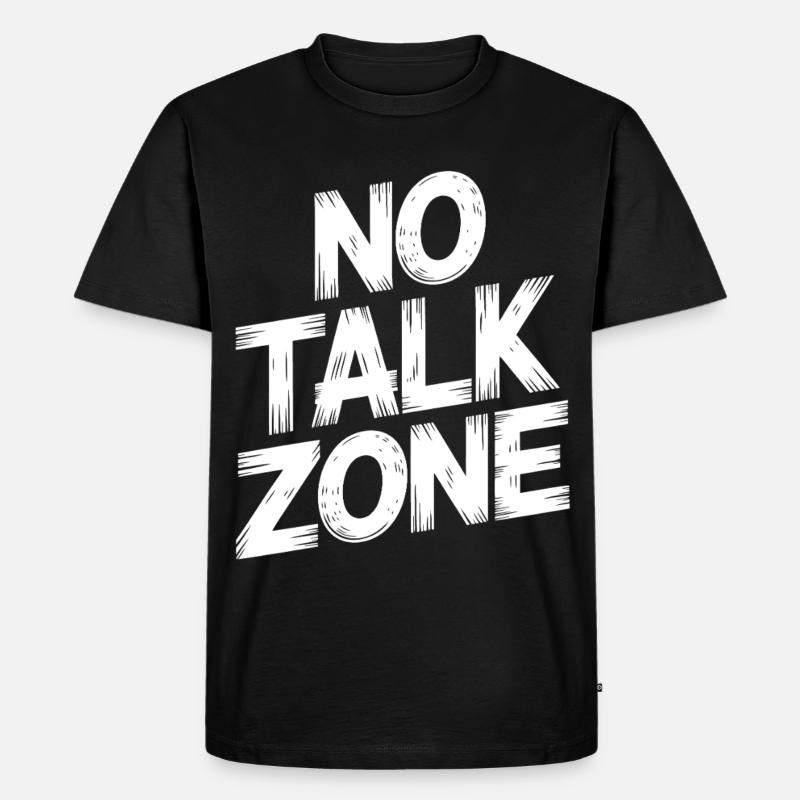 Zone d’interdiction de parler - T-shirt Premium bio Homme - noir