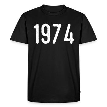 Génial depuis 1974 | cadeau 1974 - T-shirt Premium bio Homme - noir - Devant - Nico (187cm)