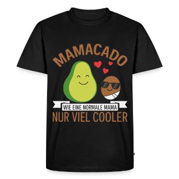 Future maman MAMACADO BEAUCOUP PLUS COOL Drôle - T-shirt Premium bio Homme - noir - Devant - Nico (187cm)