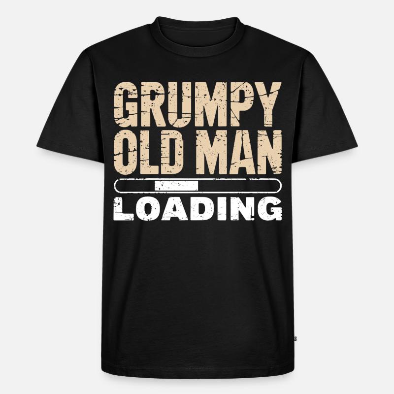 Grumpy Old Man Loading - T-shirt Premium bio Homme - noir