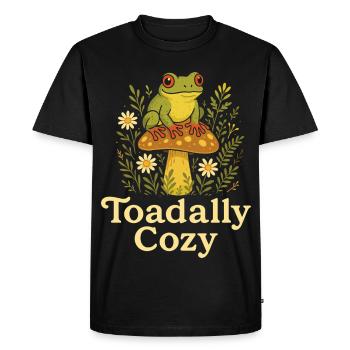 Rainette Humour Grenouille Arboricole - T-shirt Premium bio Homme - noir - Devant - Nico (187cm)