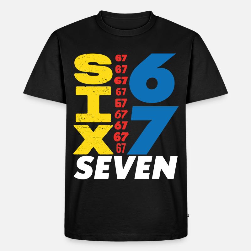 Sechs Sieben, 67 - Männer Premium Bio T-Shirt - Schwarz
