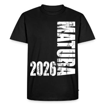 Maturité 2026 - T-shirt Premium bio Homme - noir - Devant - Nico (187cm)