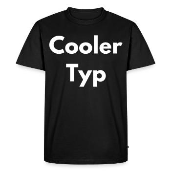 mec cool - T-shirt Premium bio Homme - noir - Devant - Nico (187cm)