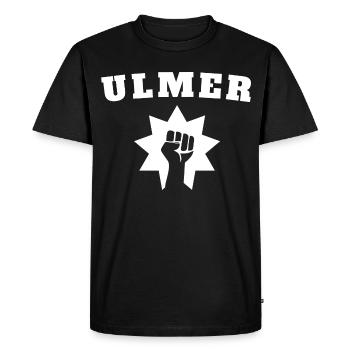 Ulmer - T-shirt Premium bio Homme - noir - Devant - Nico (187cm)
