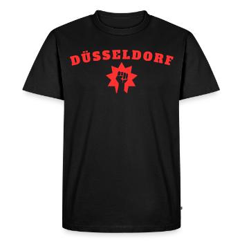 Dusseldorf - T-shirt Premium bio Homme - noir - Devant - Nico (187cm)