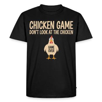 Game Theory Chickens Game - Men's Premium Organic T-Shirt - black - Front - Nico (187cm)