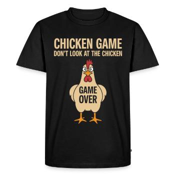 Game Theory Chickens Game - Men's Premium Organic T-Shirt - black - Front - Nico (187cm)