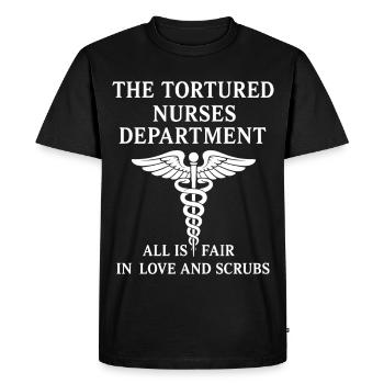 L’appartement de soins tourmenté - Love and Kittel - T-shirt Premium bio Homme - noir - Devant - Nico (187cm)