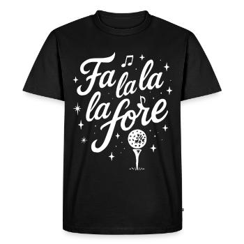 Fa La La La Fore Golf Joie des Fêtes - T-shirt Premium bio Homme - noir - Devant - Nico (187cm)