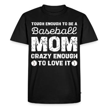 Baseball Mom Tough Love Graphique - T-shirt Premium bio Homme - noir - Devant - Nico (187cm)