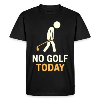 Drôle Pas de golf aujourd’hui Amateur de golf Humour - T-shirt Premium bio Homme - noir - Devant - Nico (187cm)