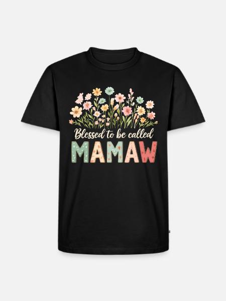 Gesegnet Mamaw genannt zu werden - Men's Premium Organic T-Shirt - black