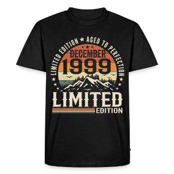 Décembre 1999 - T-shirt Premium bio Homme - noir - Devant - Nico (187cm)