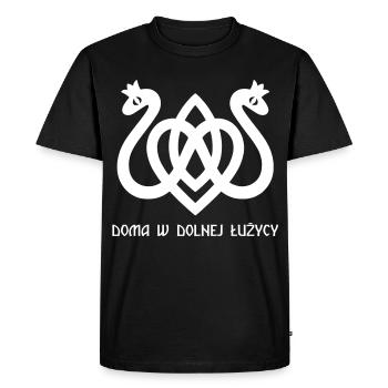 Coeur de serpent blanc - T-shirt Premium bio Homme - noir - Devant - Nico (187cm)