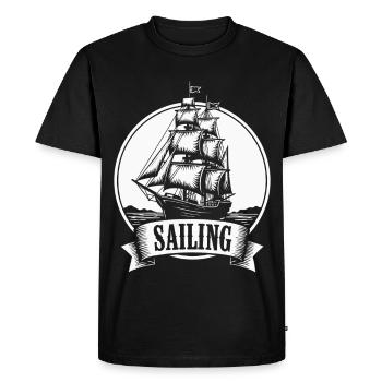 Voilier Voilier Maritim Ahoy - T-shirt Premium bio Homme - noir - Devant - Nico (187cm)