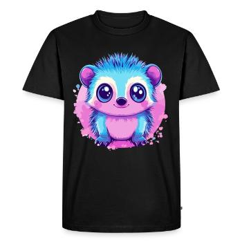 Monstre câlin coloré - T-shirt Premium bio Homme - noir - Devant - Nico (187cm)