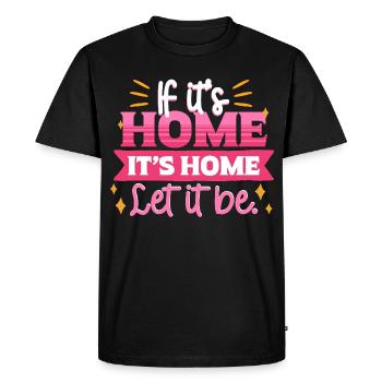 Humanité Égalité - T-shirt Premium bio Homme - noir - Devant - Nico (187cm)