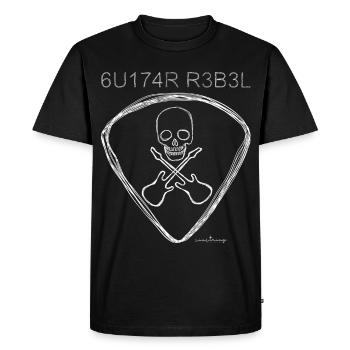 Guitare Rebel - T-shirt Premium bio Homme - noir - Devant - Nico (187cm)