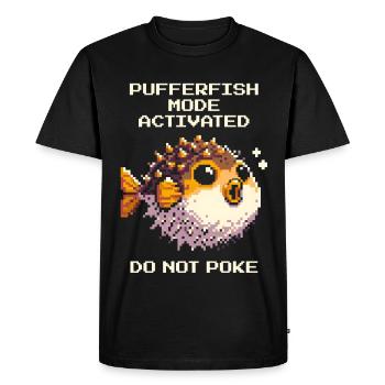 Mode poisson-globe actif : ne pas piquer | Jeu - T-shirt Premium bio Homme - noir - Devant - Nico (187cm)