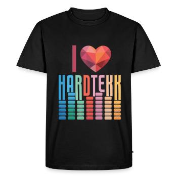 Hardtekk Tekke Allemagne de l’Est - T-shirt Premium bio Homme - noir - Devant - Nico (187cm)
