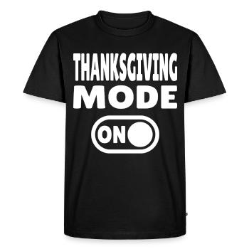 Mode Thanksgiving activé - T-shirt Premium bio Homme - noir - Devant - Nico (187cm)
