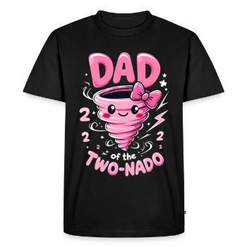Papa ZweiNado - T-shirt Premium bio Homme - noir - Devant - Nico (187cm)
